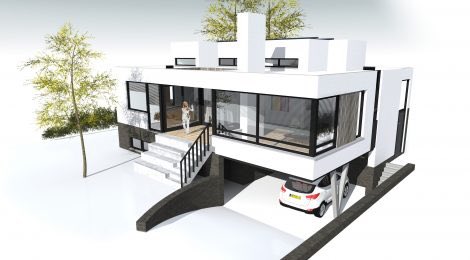 LokoArchitecten's tweet photo. positief overleg gehad vanochtend met welstandscommissie #Nijmegen. Nu verder met uitwerken van deze split-level woning @LokoArchitecten https://t.co/NXnO3SrFLa