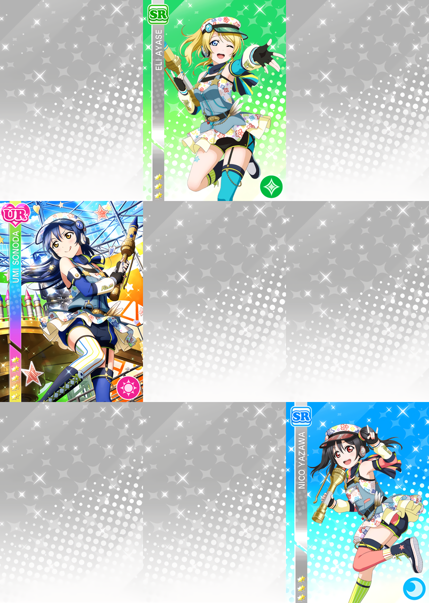 UR・SSR・SR新規追加部員(μ's)
【クレヨン編】
覚醒前 / 覚醒後

#スクフェス部員まとめ