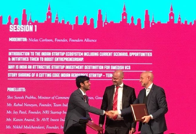 investindia's tweet photo. .@startupindia signs MoU with Founders Alliance and launches Sweden India Startup Sambandh for higher cooperation between the two countries https://t.co/9LqATaIGGI