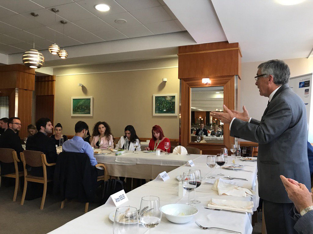 Great questions for Amb Hartley today from participants of <a href="/BalkanSAYS/">Balkan SAYS</a> defense &amp; security conf @USEmbassySLO