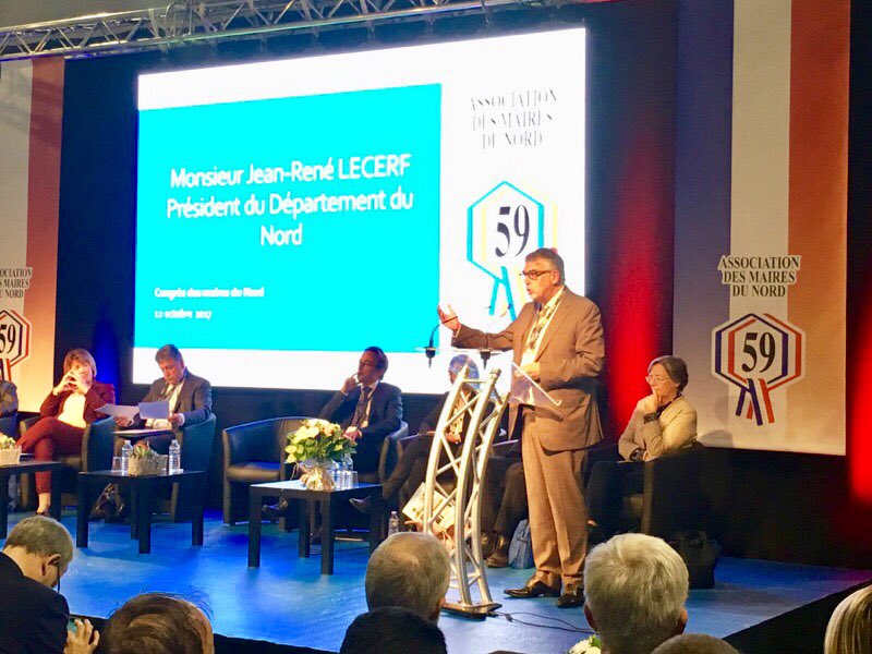 departement59's tweet photo. Intervention du Président @JrLecerf lors du Congrès des Maires du #Nord. #congresAMN https://t.co/BFcMZoZnWY