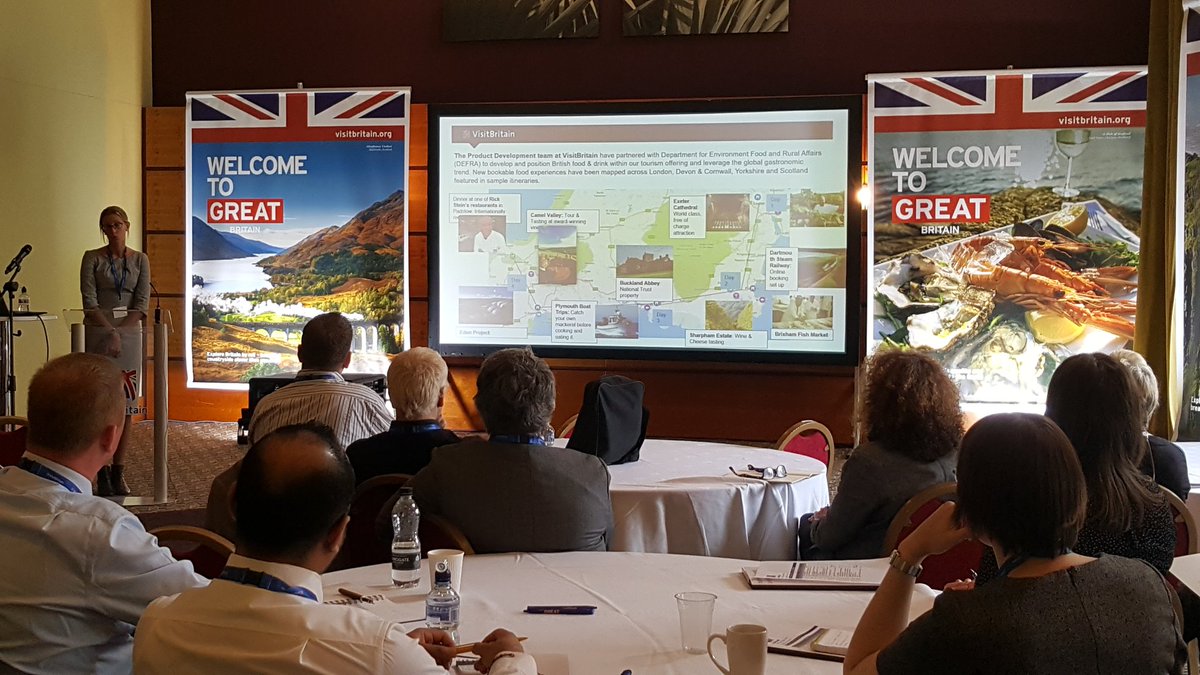 Suzy Faulkner updates UK suppliers at #VIBE2017 on our product development themes - rail, food, luxury and gateways. https://t.co/NU9AlgHE0z