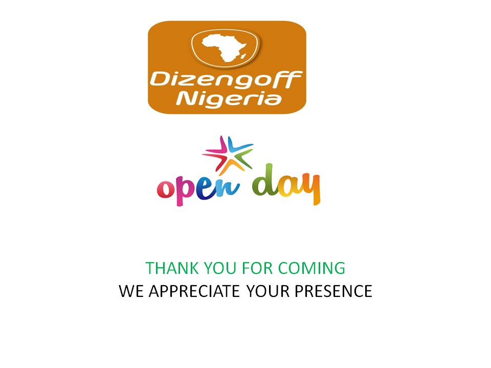 DizengoffNIG's tweet photo. Thank You for being part of today's event.
#CustomerOpenDay 
#DizengoffNIG https://t.co/RsXDoIQei1