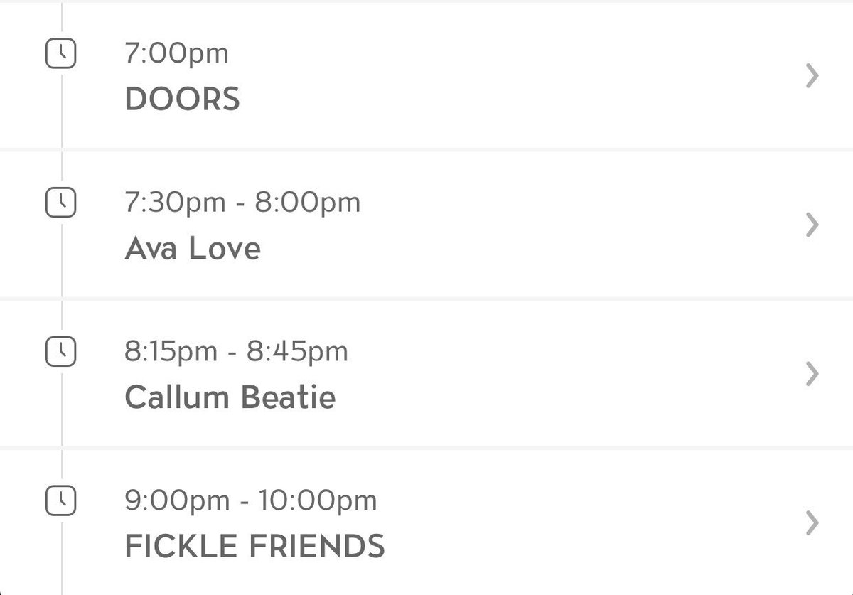 GLASGOWWW TIMES FOR TONIGHT! Get down early to see <a href="/avalovemusic/">Ava Love</a> &amp; <a href="/callumbeattieuk/">Callum Beattie</a>