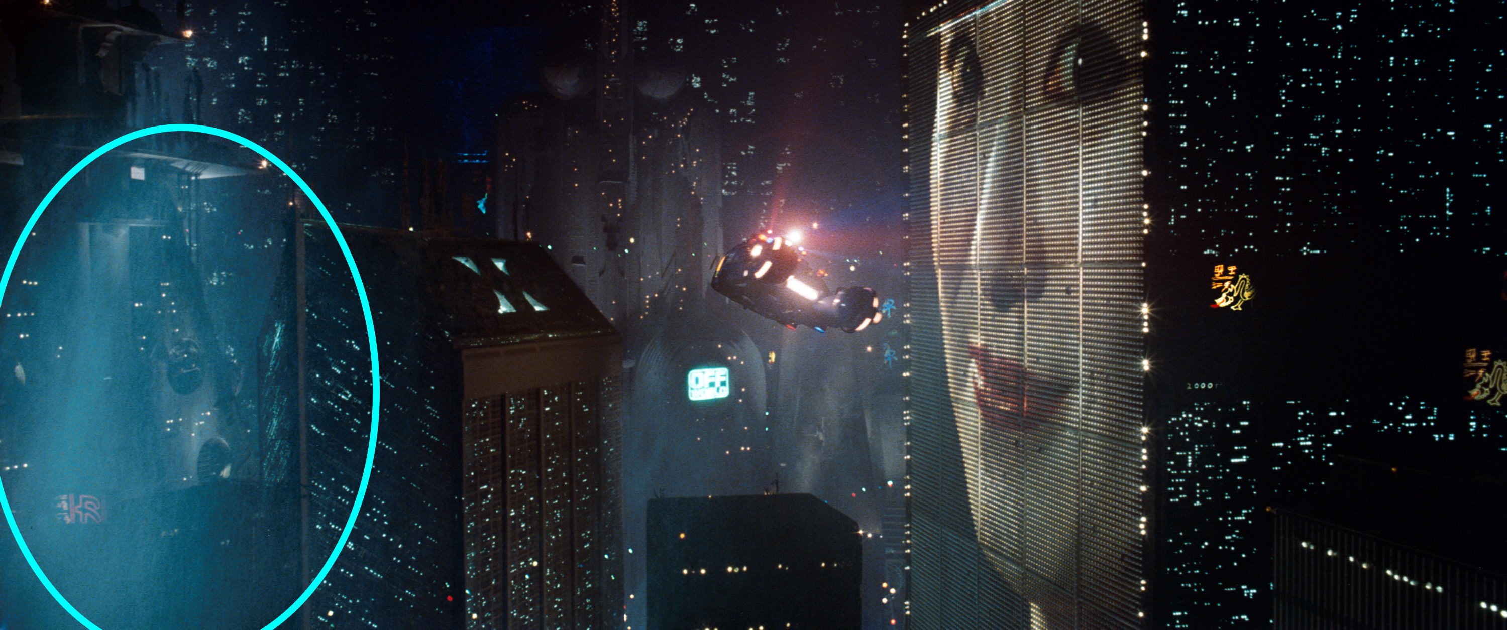 Olly Gibbs on X Did you know the Millennium Falcon appeared in the original BladeRunner as a building https t SLHhTh7pxw X
