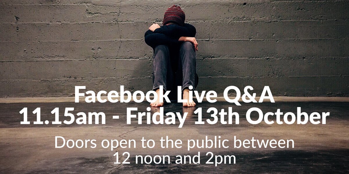 ExeterCouncil's tweet photo. Please join us in @ExeterGuildhall tomorrow from 12 to ask any question you have about homelessness. #ExeTeignHomeless https://t.co/whILq11meS