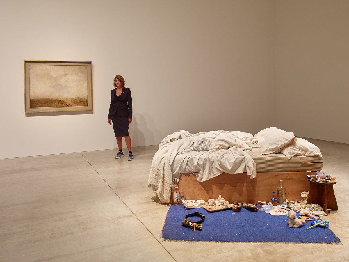 _WhiteCube's tweet photo. #TraceyEmin pictured @TCMargate alongside one of the #JMWTurner works she has selected for the exhibition. From 13 October 2017–14 January 2018.
#Margate #TCMargate https://t.co/al7JePzBFo