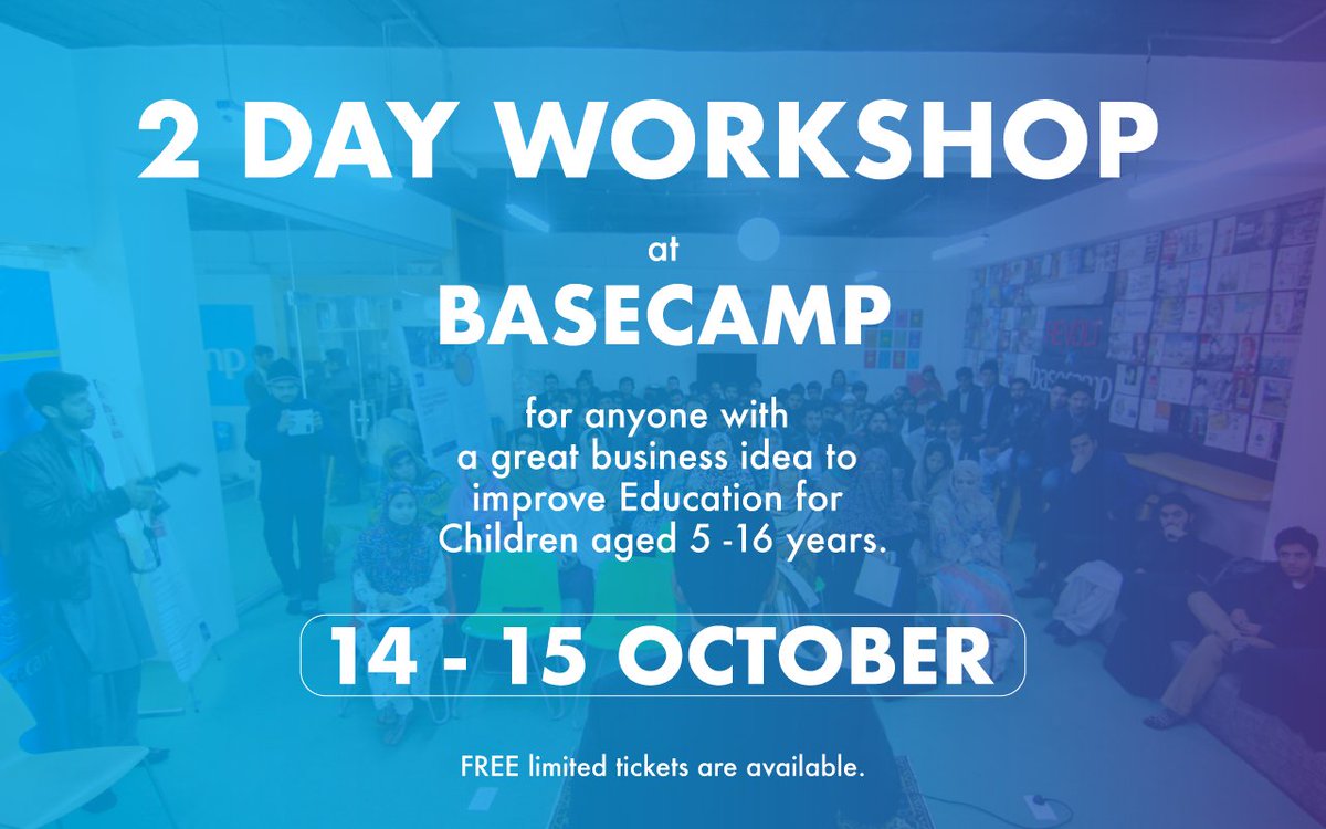 peshawar2o's tweet photo. If you've a great business idea to improve education, join us for The Ed Startup Workshop by @IlmIdeas2

Register: https://t.co/rkGIG5rO7o https://t.co/bCvdigAZoi