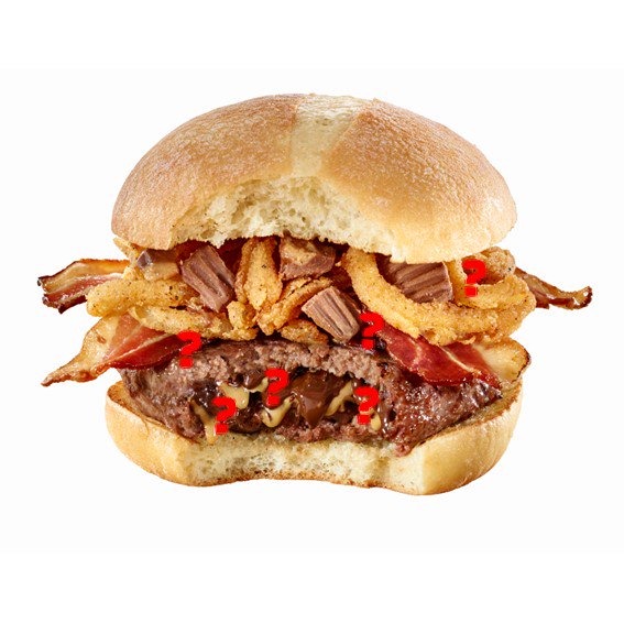 WORKSBURGER's tweet photo. The Reese PBC is coming back! Now stuff'd with an extra ingredient! Tell us what you think it's stuff’d with for a chance to win one FREE! https://t.co/GQpfJRSvaT