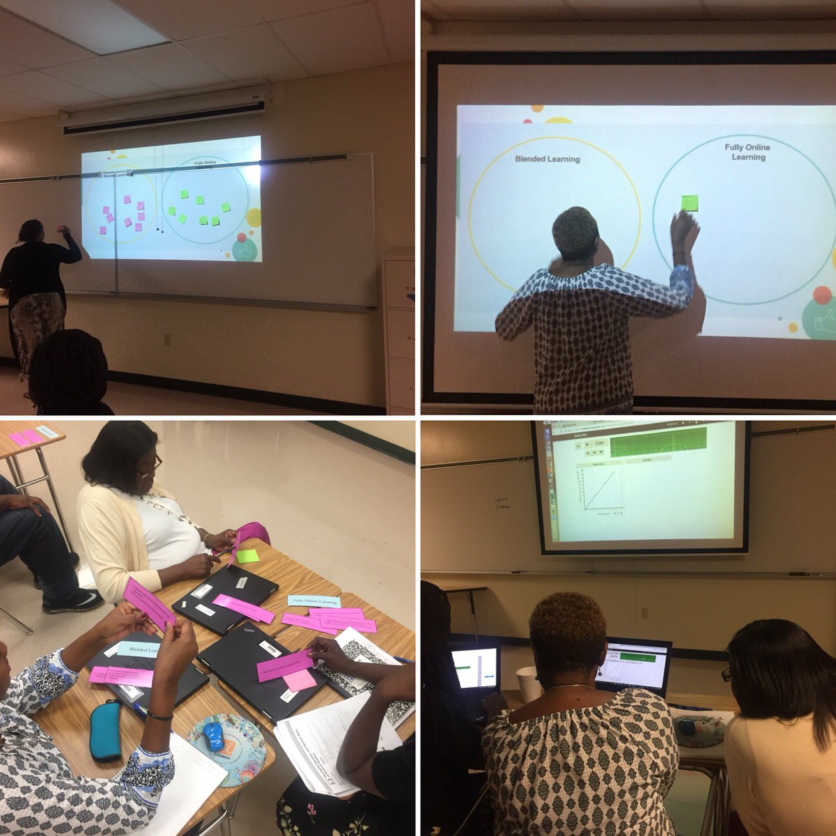 segarrac's tweet photo. Teachers highly engaged learning about how to “Blending-in” the Math Classroom at #PinesMS. @BrowardMath @JoanzMy @evans_ame https://t.co/Pz199Agyip