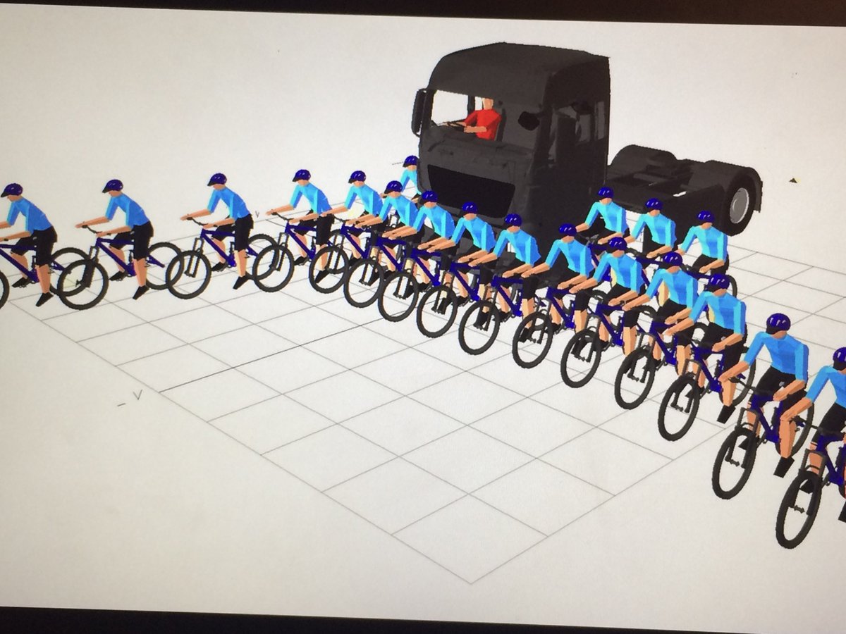 WorkPsychGroup's tweet photo. Fascinating research from Arup at the ABP Conference: Every cyclist is in the HGV driver's blind spot... #abpconf2017 https://t.co/GlbDJVfweH