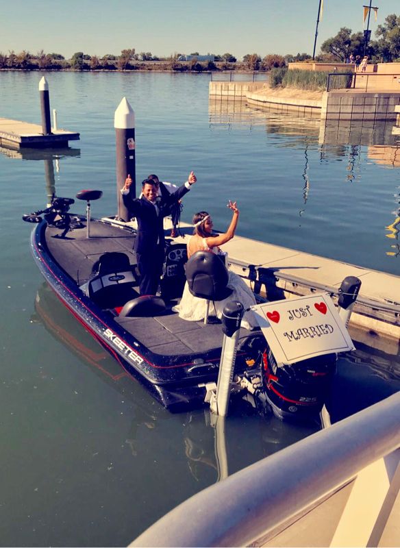 Fishidy's tweet photo. Congrats to long-time Fishidy supporter, Felix and his new bride / fishing partner! https://t.co/fWqiLAckE9 #justmarried #definitekeeper https://t.co/HPWdoFoStV