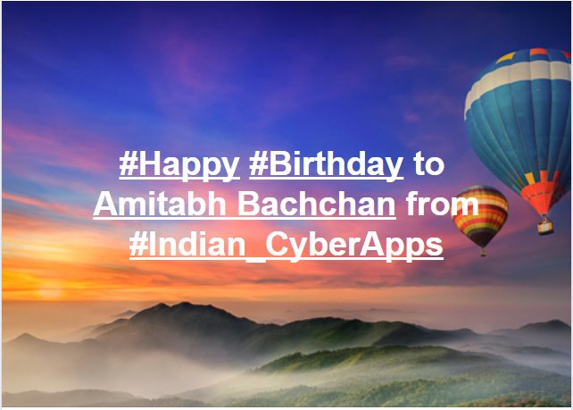   to Amitabh Bachchan from 