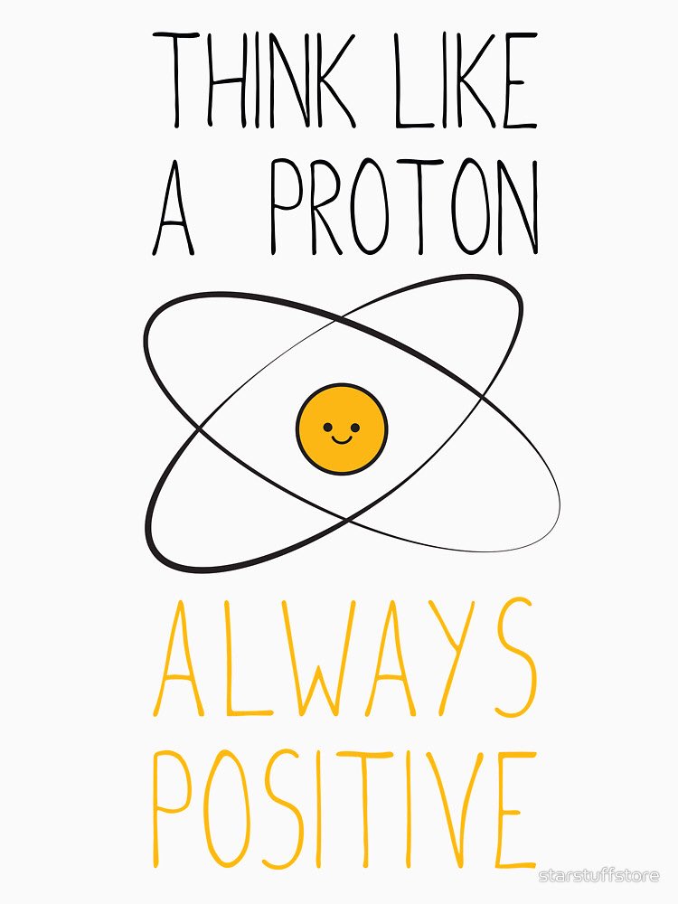 Remember protons are POSITIVE particles on an atom! Found in the dense center, the nucleus.