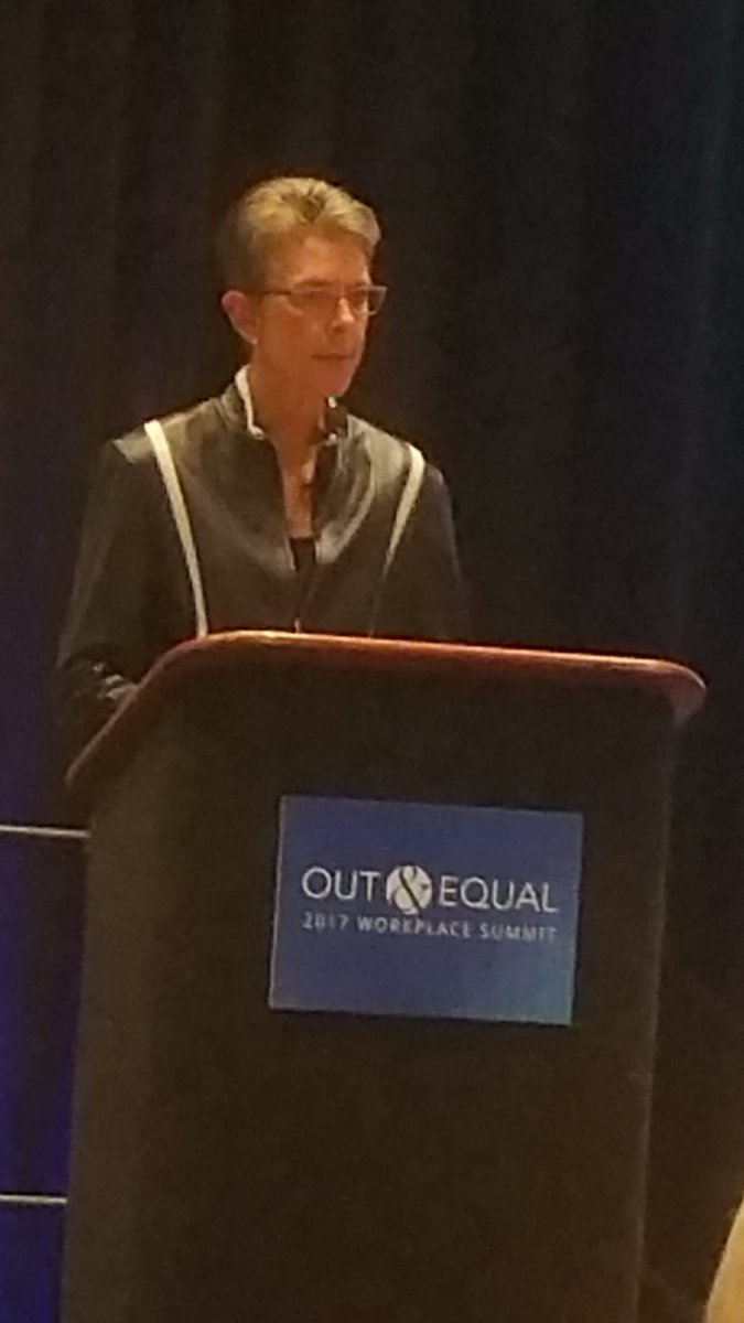 CrespoCM's tweet photo. It's not OK to just be out. Being visible speaks volume for people of all differences. @BethBrooke_EY #outatEY #oesummit https://t.co/dQwGkaiuQB