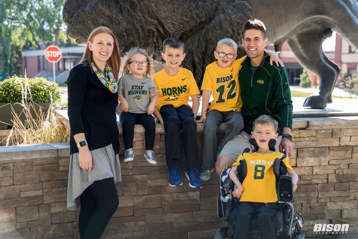 bisonmag's tweet photo. We can all use a little Hope. Thank you for sharing your story with us @LevisHopeND, @KyleGagner &amp; @FreePastorBill - https://t.co/8YEumJ7siW https://t.co/Yp1LosF6wn
