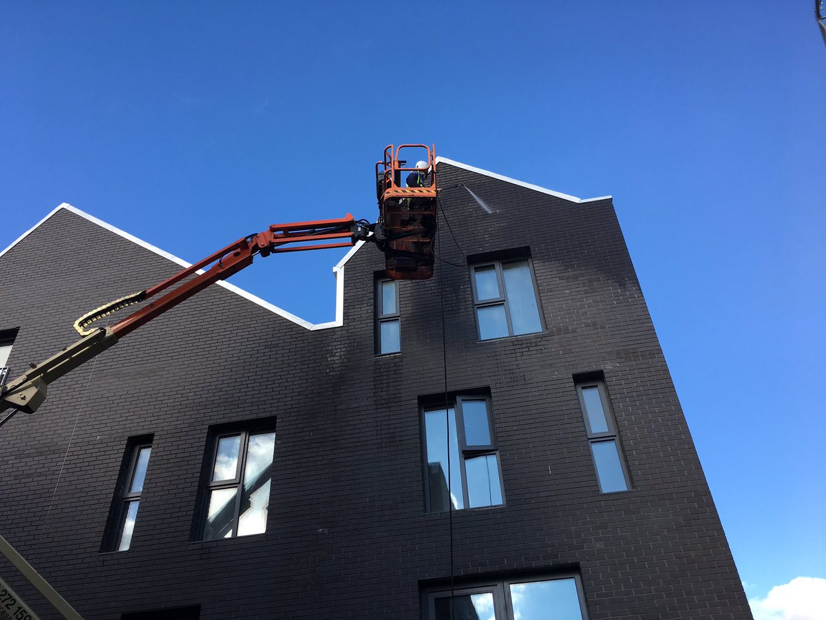 atkinandson's tweet photo. Just another day for our guys and another change from the norm.  #itswhatwedo great work guys 👍🏻 #windowcleaningmagazine 
#Sheffield https://t.co/FyVMpS4qtN