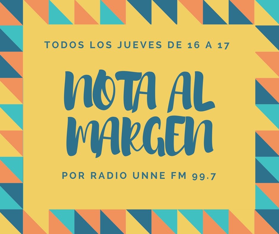 delayproduc's tweet photo. Otro jueves, otra vez estaremos en Nota al margen, por @RadioUNNE997 desde las 16 https://t.co/8YK7i9oJpL