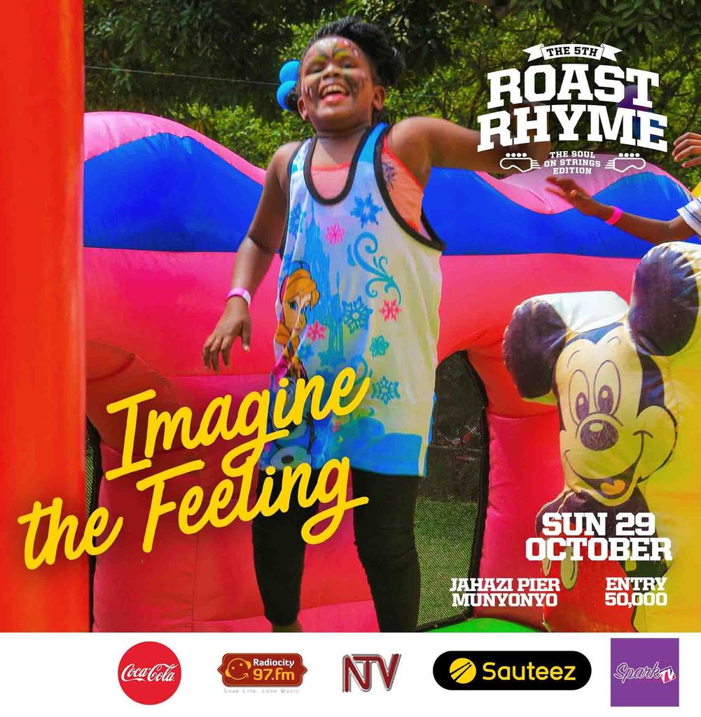 97fmRadiocity's tweet photo. We ain't leaving the #kids behind!! Come through as a family. 😃 #RoastandRhyme #SoulOnStringsEdition #Bouncingcastles #games #fun https://t.co/czcjaNCcV7