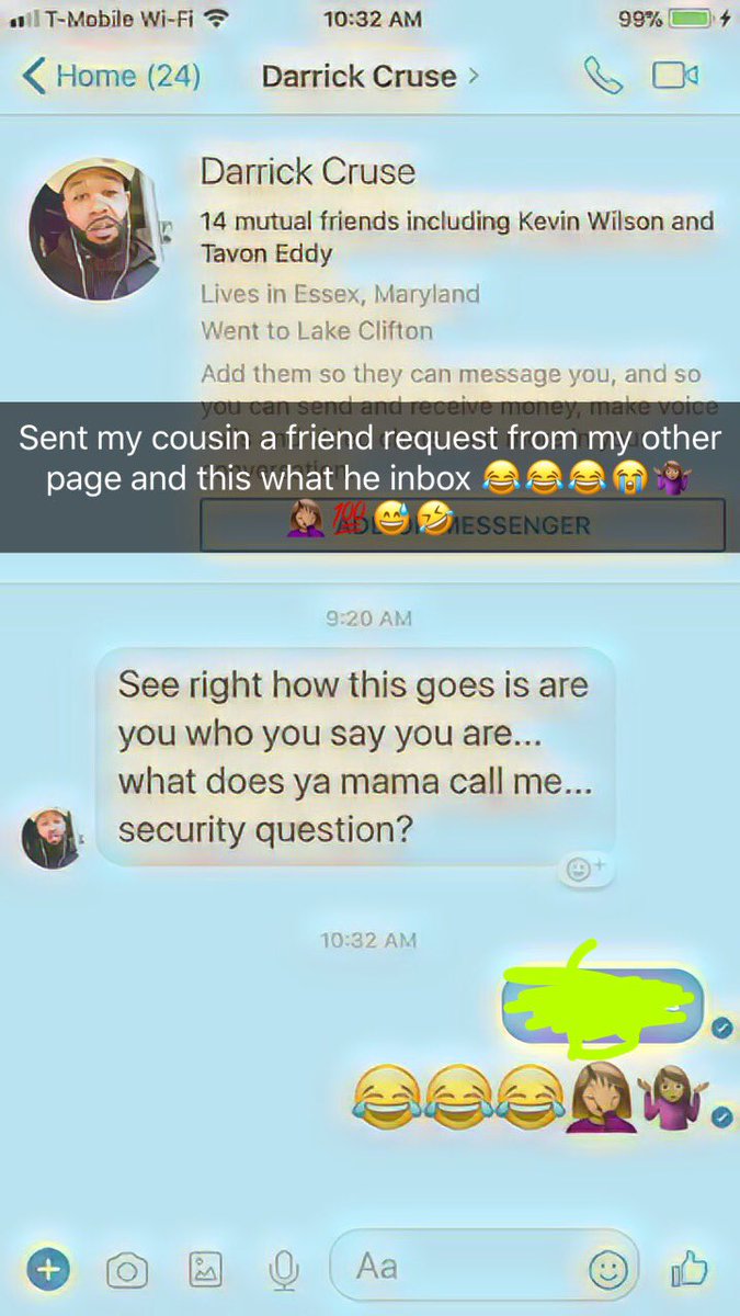 Princesfym's tweet photo. That’s how you respond to a friend request 😂😂🤣 https://t.co/151PFjCb8X