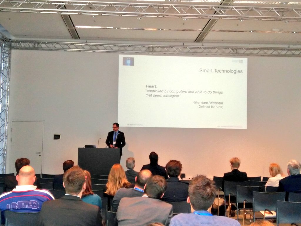 iKNOWconf's tweet photo. Christian Derler from @JOAN_RESEARCH explains how to make smart technologies more secure. #iknow2017 https://t.co/sk7IOjbQzF