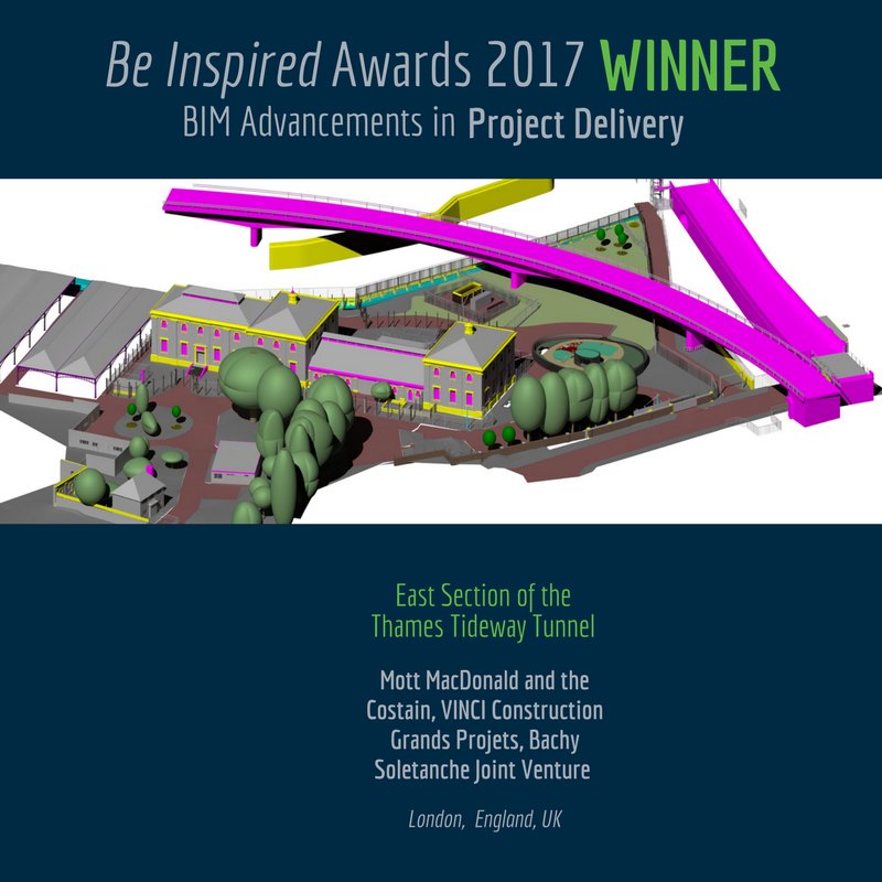 BentleySystems's tweet photo. Congratulations @MottMacDonald &amp; the Costain – Be Inspired WINNER! #YII2017 https://t.co/iojiDVTMRp