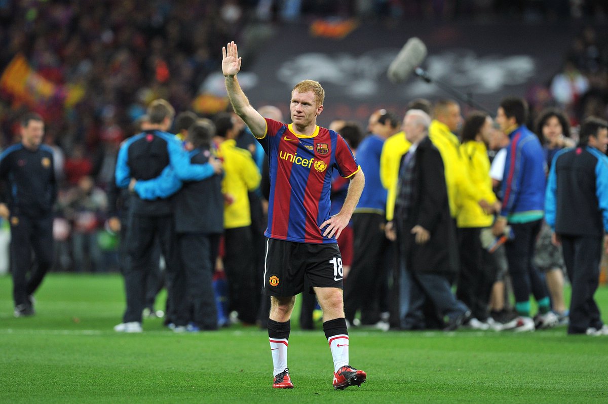 TheSportsman's tweet image. 🙌 The greatest player to ever wear a Barca shirt... 

#MUFC