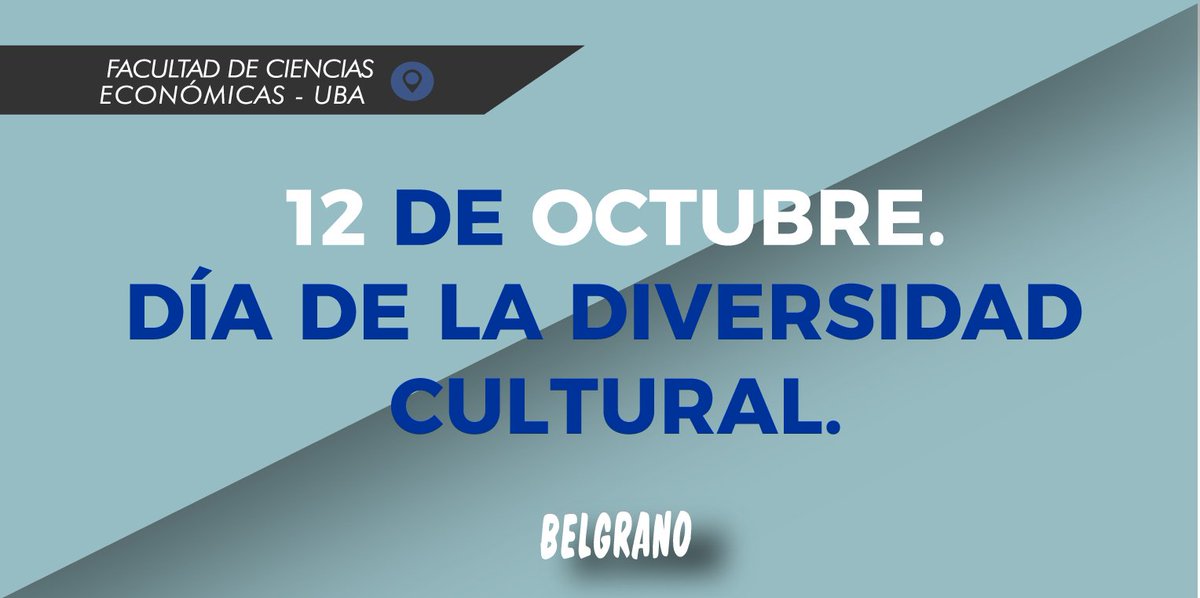 labelgrano's tweet image. Anteriormente conocido  como  “Día de  la Raza”, el 12 de octubre, es el día de respeto a la Diversidad Cultural.
