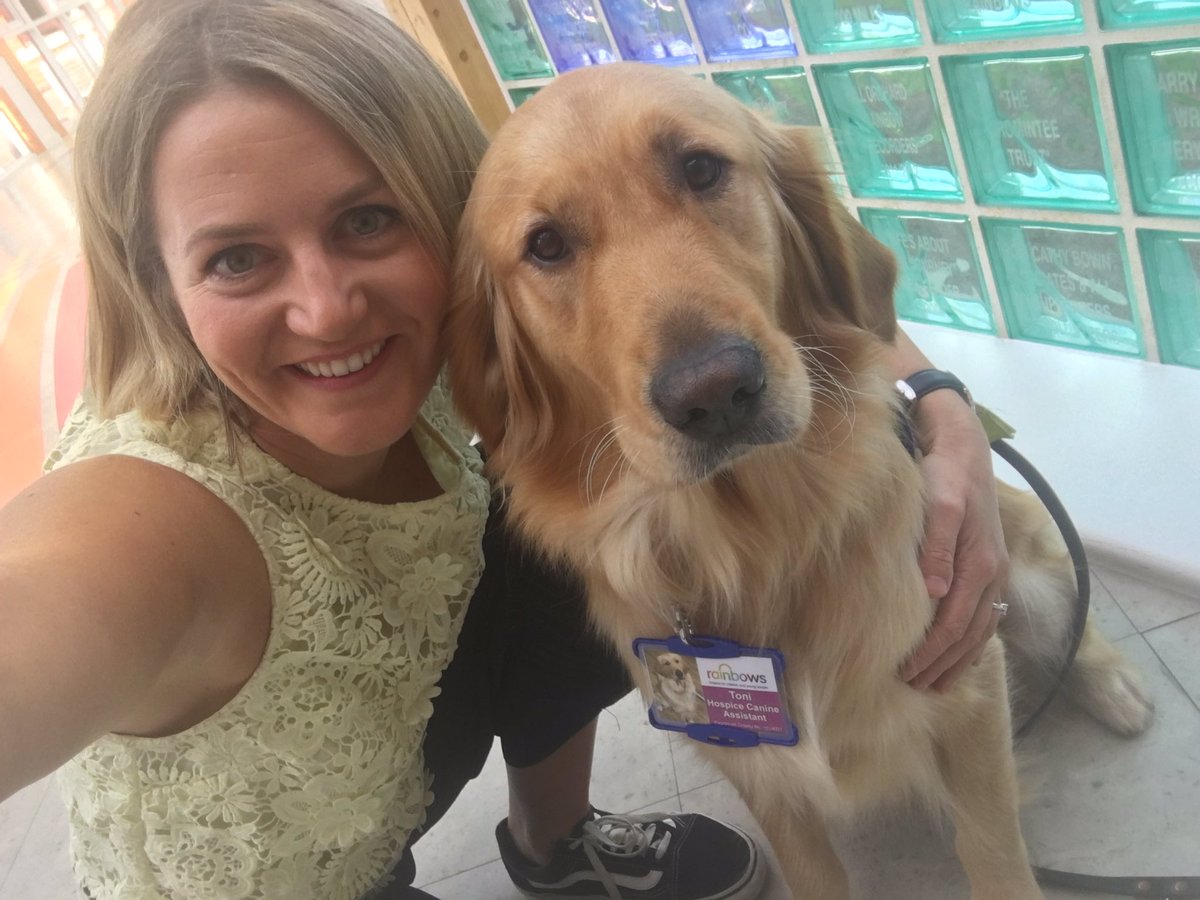 AmyPayneTV's tweet image. The newest member of staff @RainbowsHospice is a cutie! Toni makes her TV debut on @bbcemt tonight at 1830