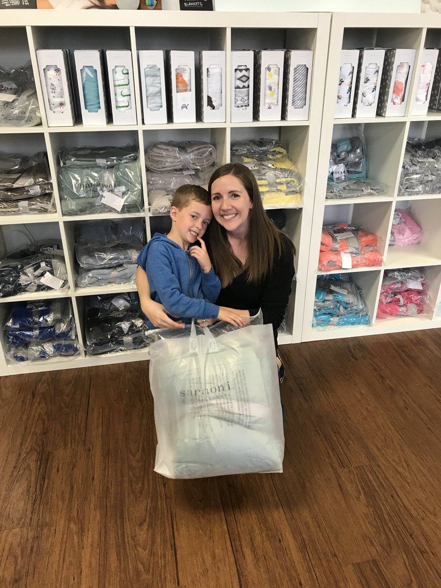 #thankfulthursday Adorable Owen saved his money for months walking and cleaning up after his dog to earn the money to buy his own Saranoni!