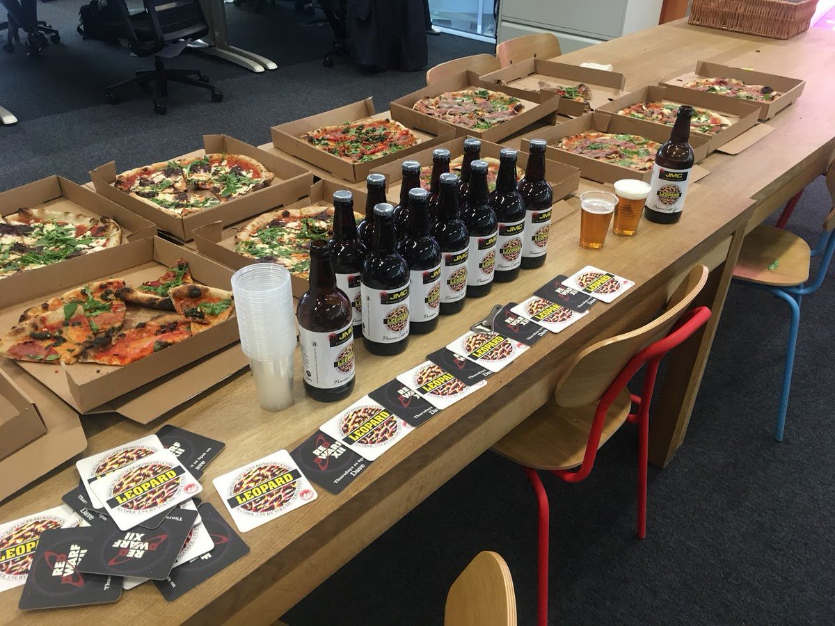 Rocket_network's tweet image. Enjoying a Leopard lager from @RedDwarfHQ this afternoon. Get yours from @DailyMirror today #RedDwarfXII 🍕🍻