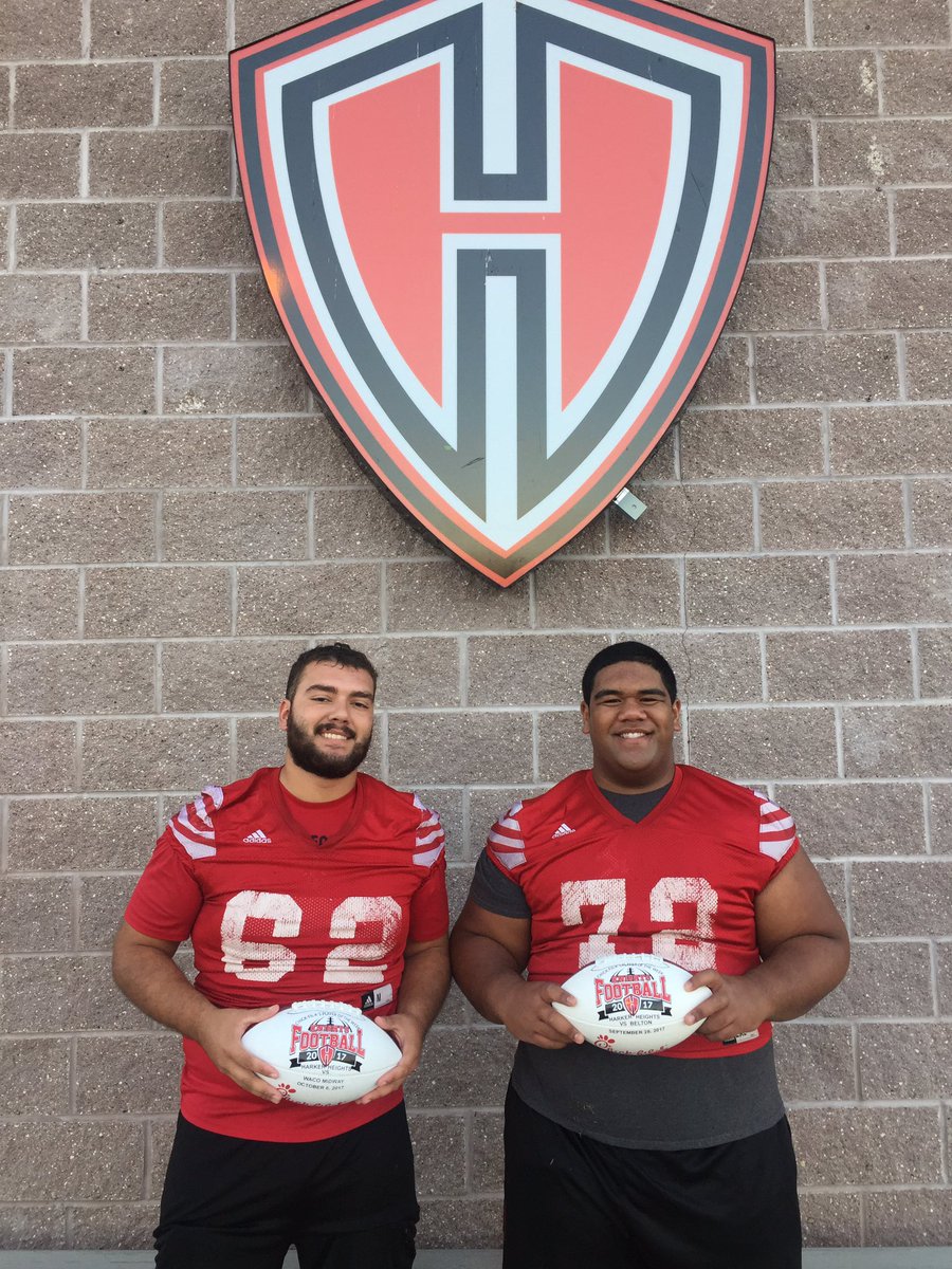 HHKnights_FB's tweet photo. Congrats to @t_motutuitasi and D. Baeza last weeks and this weeks @Chickfila_HH Player of the Week! https://t.co/SYCBJJTrVh