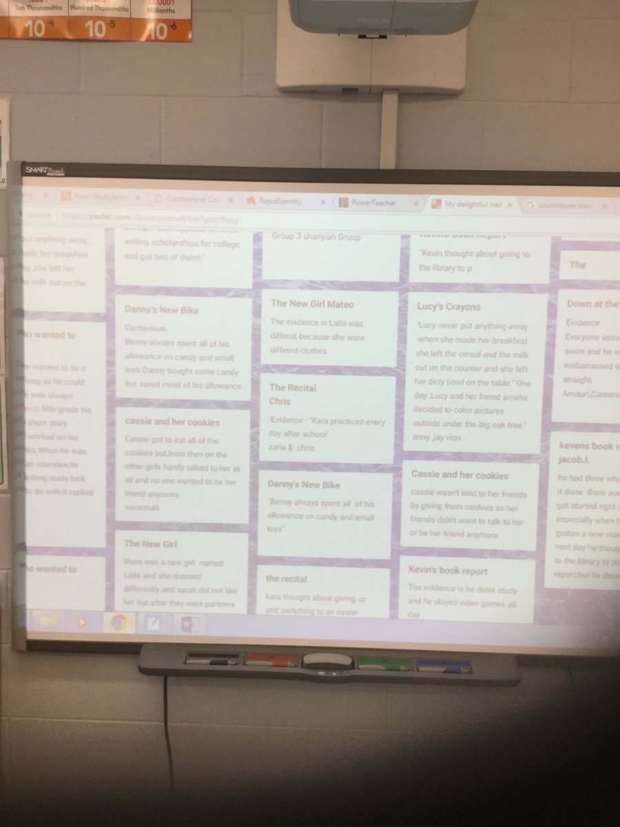 LakeRimElem's tweet photo. Ss using #Padlet to share theme! @CCSTechCamp @CCSElemEd @EboniMassey @mellottahill1 @dcwnbct @NatalieGodwin #icccs https://t.co/WAnQeKPXgK
