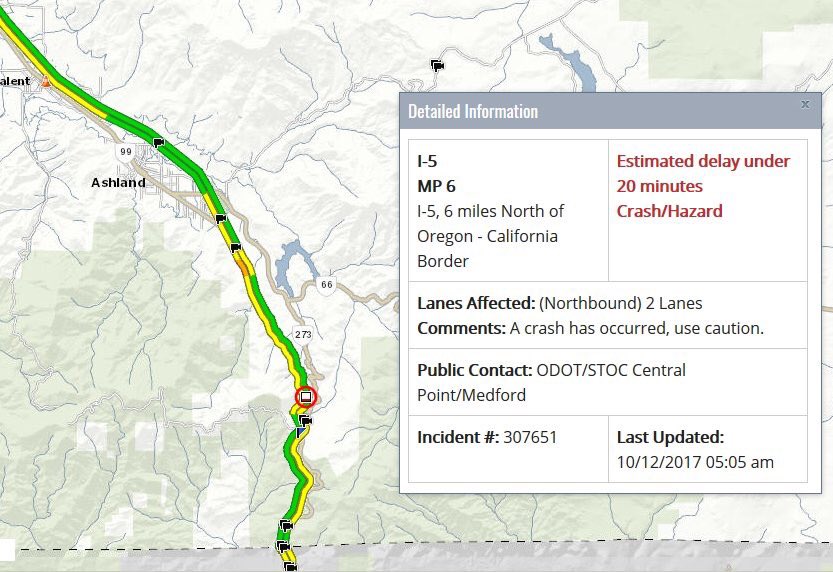 Accident On I 5 Oregon Today Spesial 5