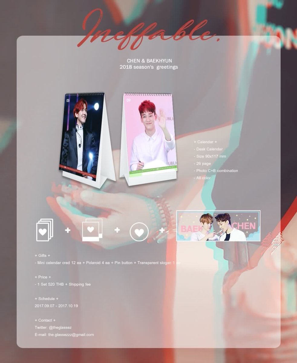 forwzhzyx's tweet photo. [HELP RT/MSIA G.O] 2018 CHEN &amp; BAEKHYUN SEASON GREETINGS BY @theglassez 
DEADLINE : 17TH OCTOBER
ORDER FORM : https://t.co/oBxZ8fKt71 https://t.co/OajqOdzC4J