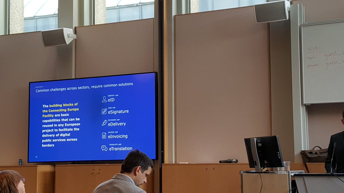 EP_Technology's tweet photo. #CEFBuildingBlocks explained by @fradester at #digitec #techsessions @EU_eGov https://t.co/bQdCv1m0IT https://t.co/RJwb3uLj3k