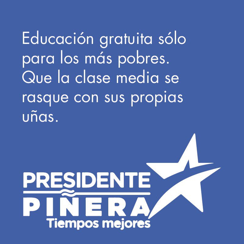 Un candidato que cree que con 600 mil, una familia puede costear la universidad, es que simplemente no entiende nada #PiñeraDejaPagando