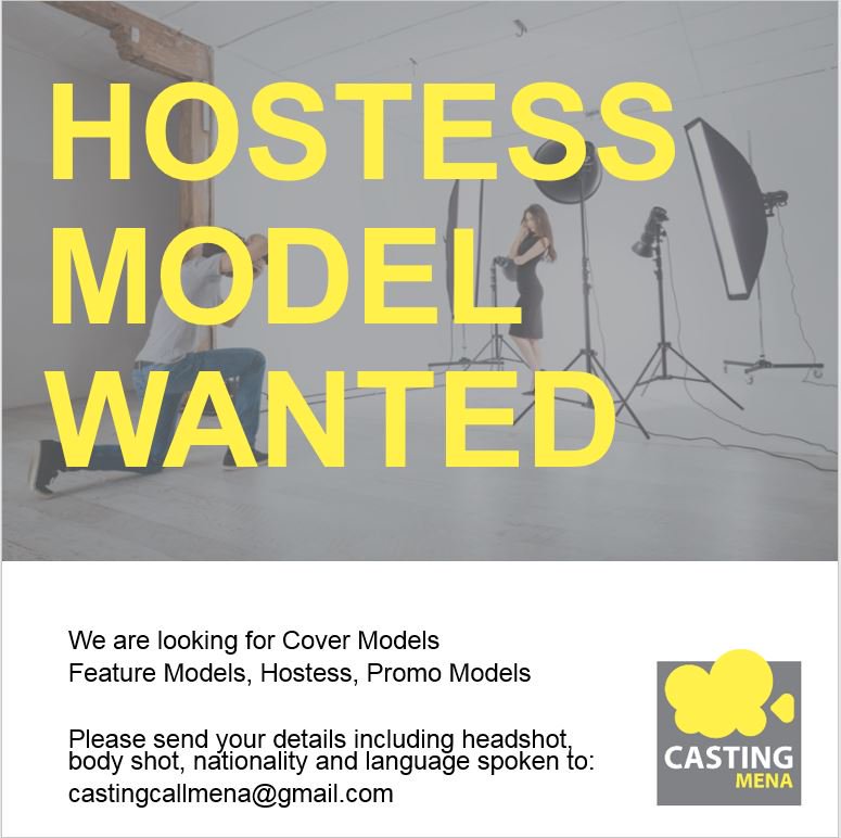 MenaCasting's tweet photo. Casting Call Model Wanted  #castingcall #casting #hostesswanted #hostessneeded #modelneeded #modelwanted #dubai  #modeling #models #actress https://t.co/2BY3s0I9cH