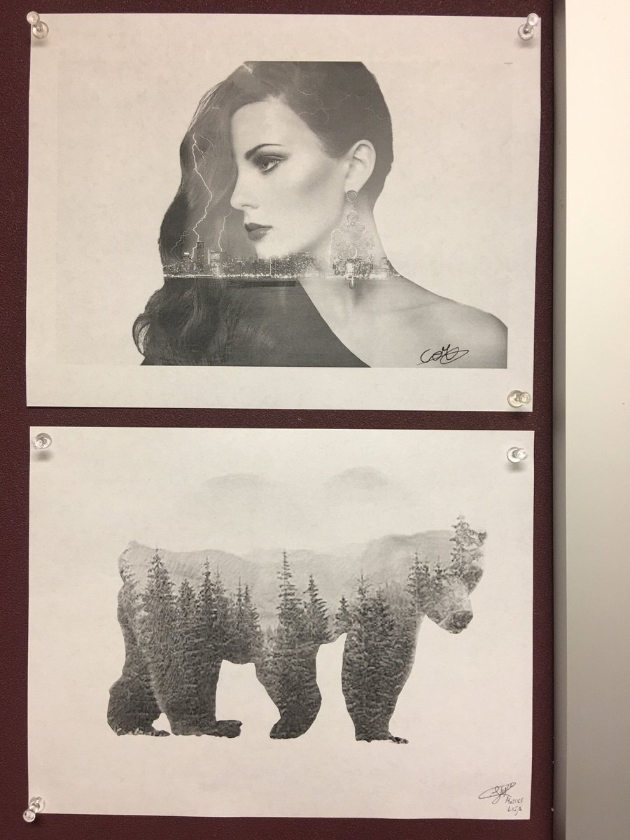 BeverlyBizness's tweet image. Double Exposure! Isn&apos;t it great?!!! #advancedgraphicdesign #SCHSWEAREONE #lookclosely
#TeamCATE