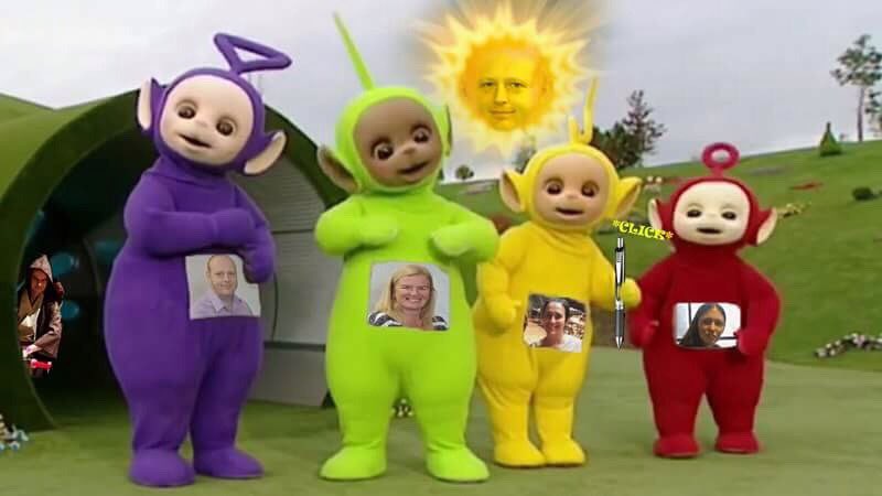 D4DynamoStudios's tweet photo. Ladies and gentleman, I present to you The TeleTutors #Teletutors #Teletubbies #UCLan4WC  #ArtisticThursday https://t.co/lGnnrfwfxZ