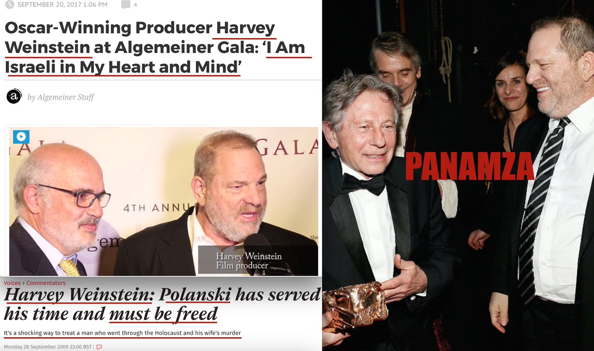 Quand le pro-israélien Harvey Weinstein défendait le violeur Roman Polanski