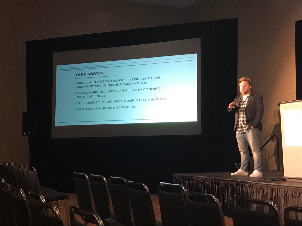 amyjudeuhl's tweet photo. Neal Mabee, Empower, the Decentalization of Brand. Great Minds together! #deskey #brandemonium #empowermedia https://t.co/qsJYBegTJc
