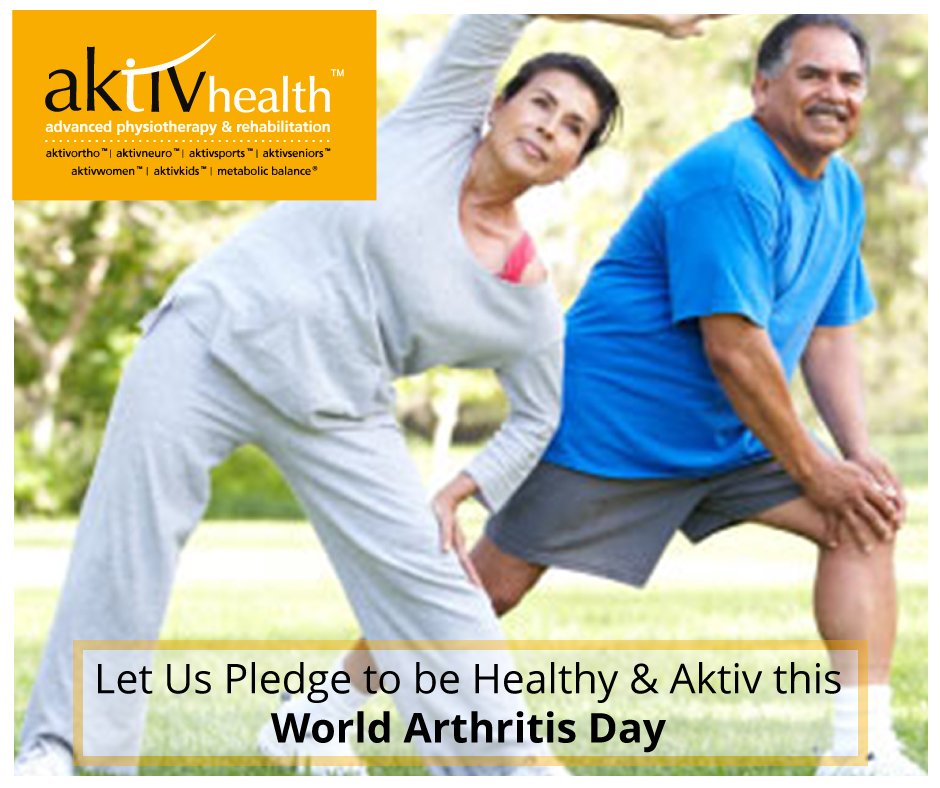 AktivHealth's tweet photo. World Arthritis Day, 12th Oct. Exercise is vital for people with Arthritis. Get complete information on orthopedic rehabilitation at https://t.co/rGefEYqWkV
#stayaktivwithaktivortho #worldarthritisday #jointscare #kneecare #orthopedicrehabilitation #preventsurgery #aktivseniors https://t.co/qoSaZpt60x
