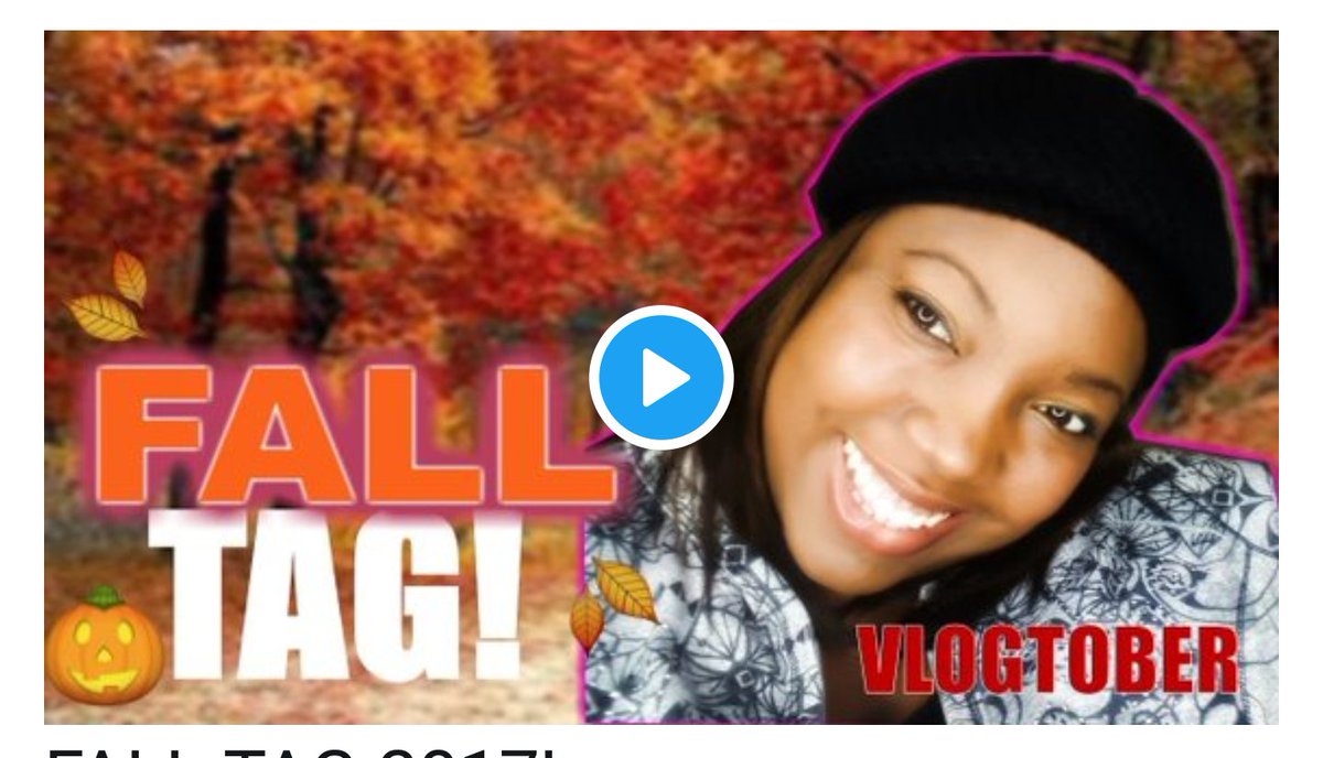 📸NEW VIDEO📸 FALL TAG! Check it out &amp; tell me what you think #YouTube #fall2017 #smallyoutuber #vlogger🍁youtu.be/Tp_HLV54ju4
