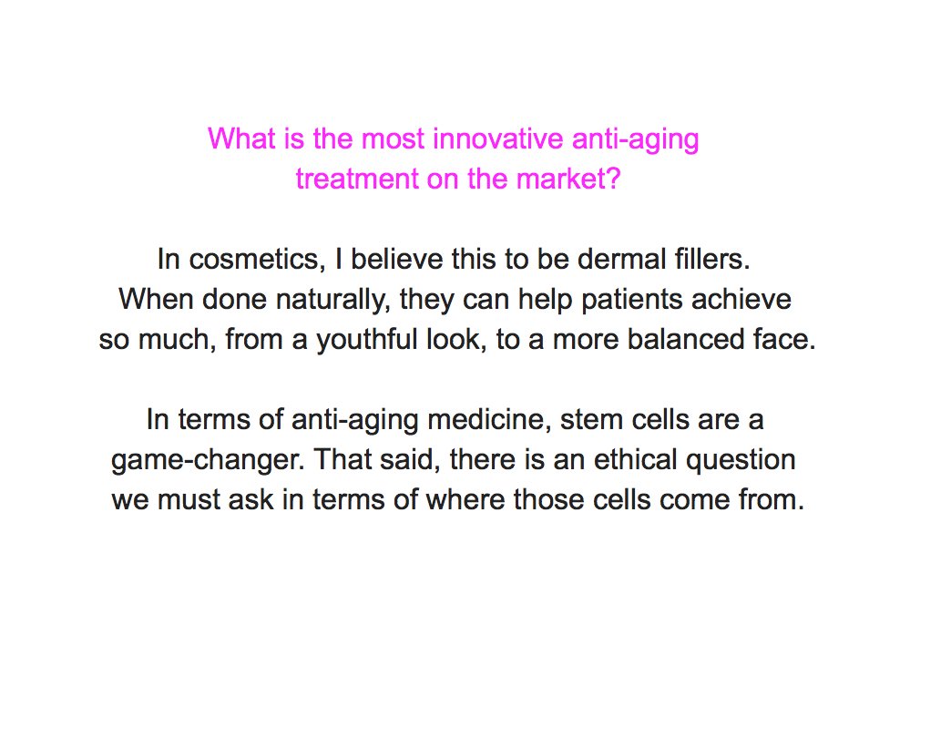 How do you feel about the use of #StemCells in #AntiAging treatments? #DearDrPrager