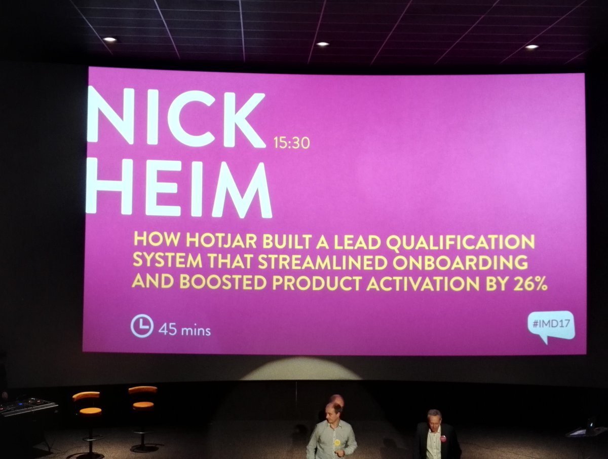 0ptim1ze's tweet photo. Excited about this one! @hotjar #IMD17 https://t.co/wu6WM9Wd6d