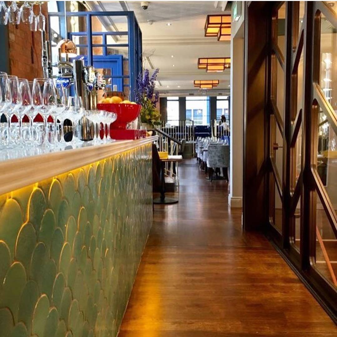 <a href="/Cheah/">Matthew Cheah</a> Rothe using our #FishScaleTiles at @_cafeparisien  tiledesire.com
#beautifulinteriors  #restaurantdesign  #handmadetiles