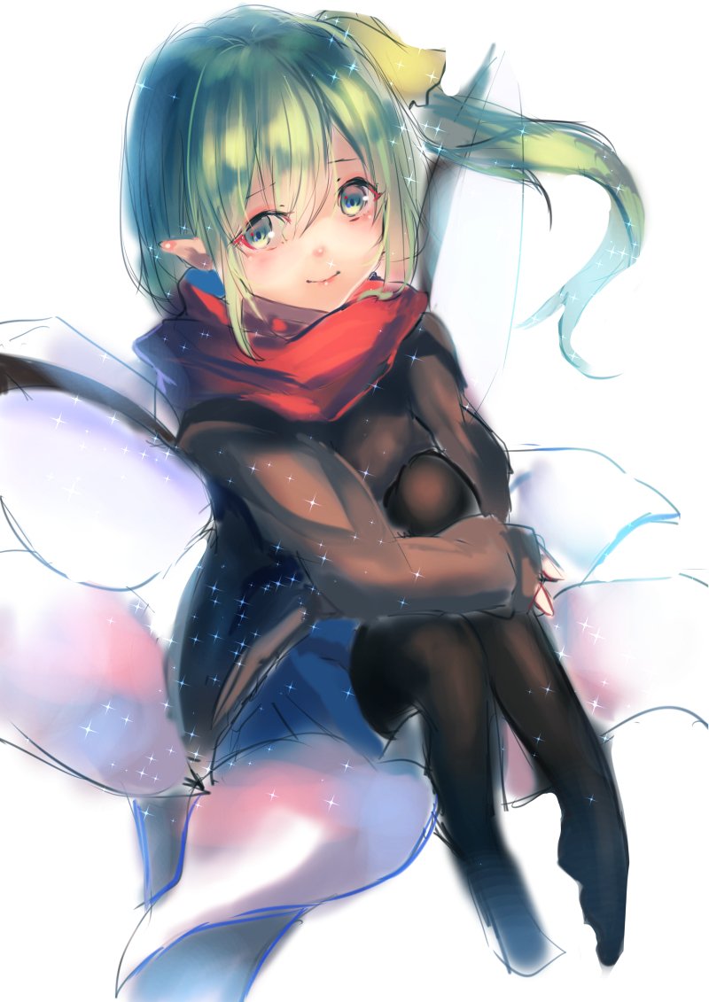 大妖精 「#深夜の真剣お絵描き60分一本勝負冬の大ちゃん✿ 」|水ラピのイラスト