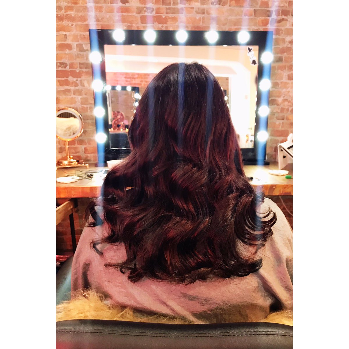 Before and after from this morning! Abby had a partial head to add volume to her locks! #hairextensions #hairgoals ✨✨