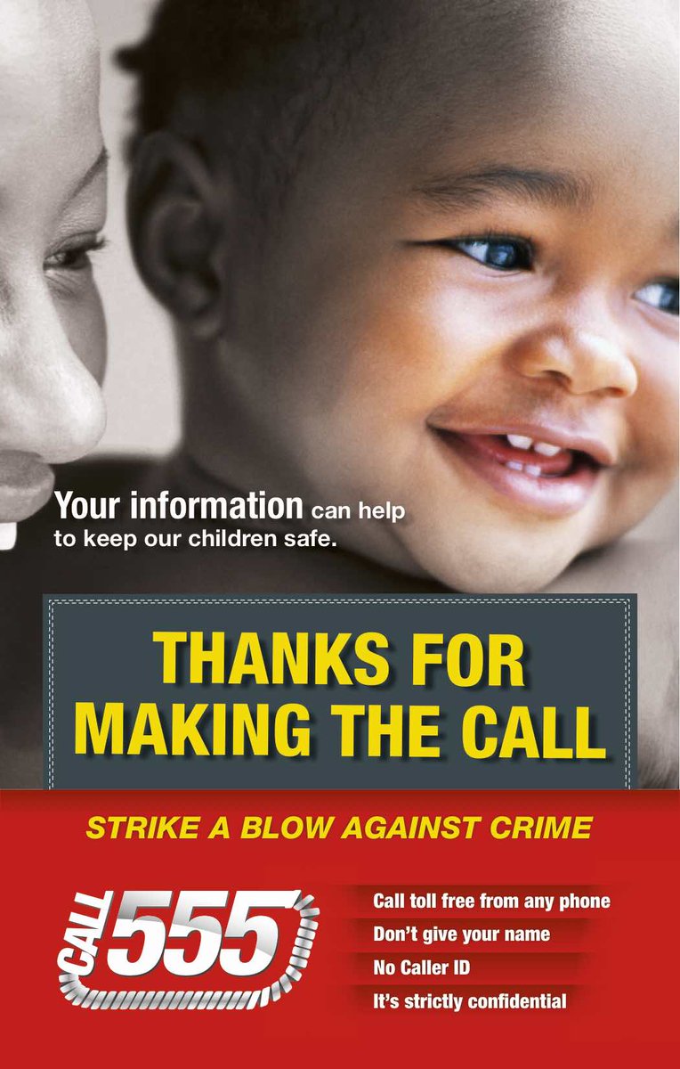 TTPoliceService's tweet photo. Strike a Blow Against Crime! #Call555 https://t.co/VDAfdHOgm5